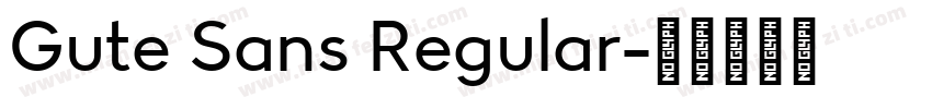 Gute Sans Regular字体转换